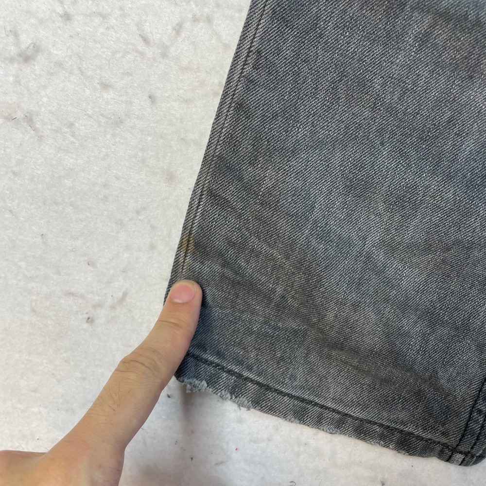 Diesel Men's Slim Straight Jeans in Charcoal Gray - Picture 6 of 14